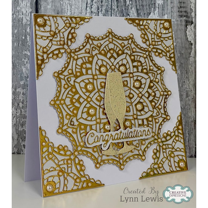 Creative Expressions Mandala Background & Corners Die Set - Image 3
