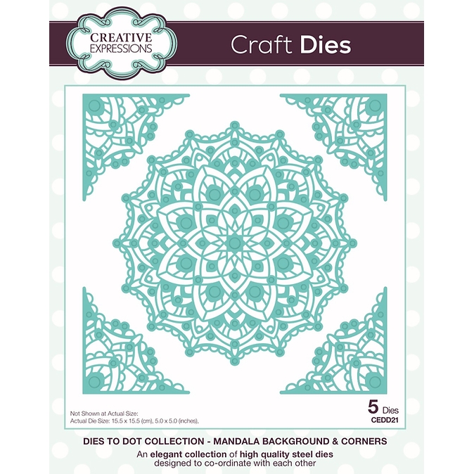 Creative Expressions Mandala Background & Corners Die Set