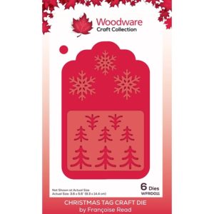 Woodware Christmas Tag Craft Die Set