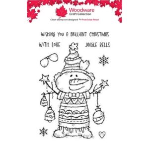 Woodware Funky Snowman A6 Clear Stamp Set