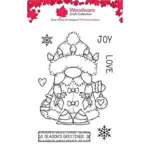 Woodware Mrs Claus A6 Clear Stamp Set