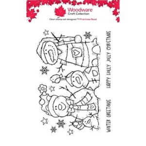 Woodware The Snow Family A6 Clear Stamp Set