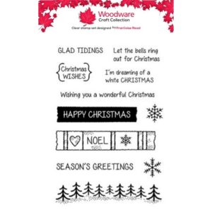 Woodware Christmas Additions A6 Clear Stamp Set