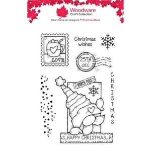 Woodware Christmas Love A6 Clear Stamp