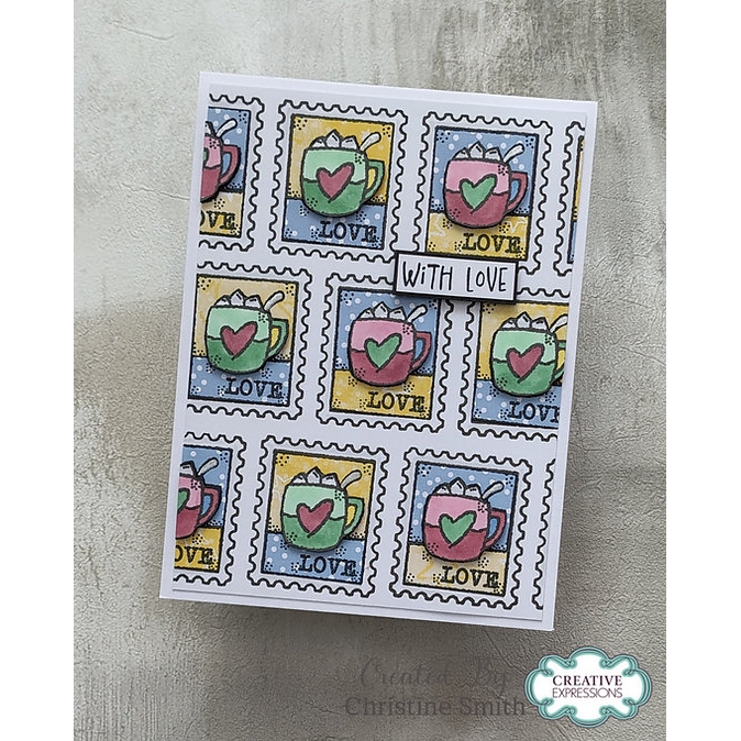 Woodware Christmas Love A6 Clear Stamp