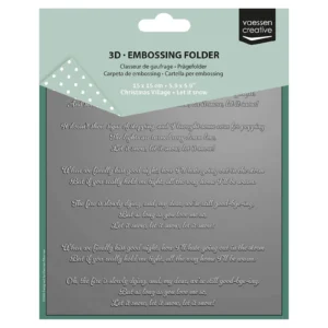 Vaessen Creative 3D Embossing Folder Let it Snow 5.9x5.9″