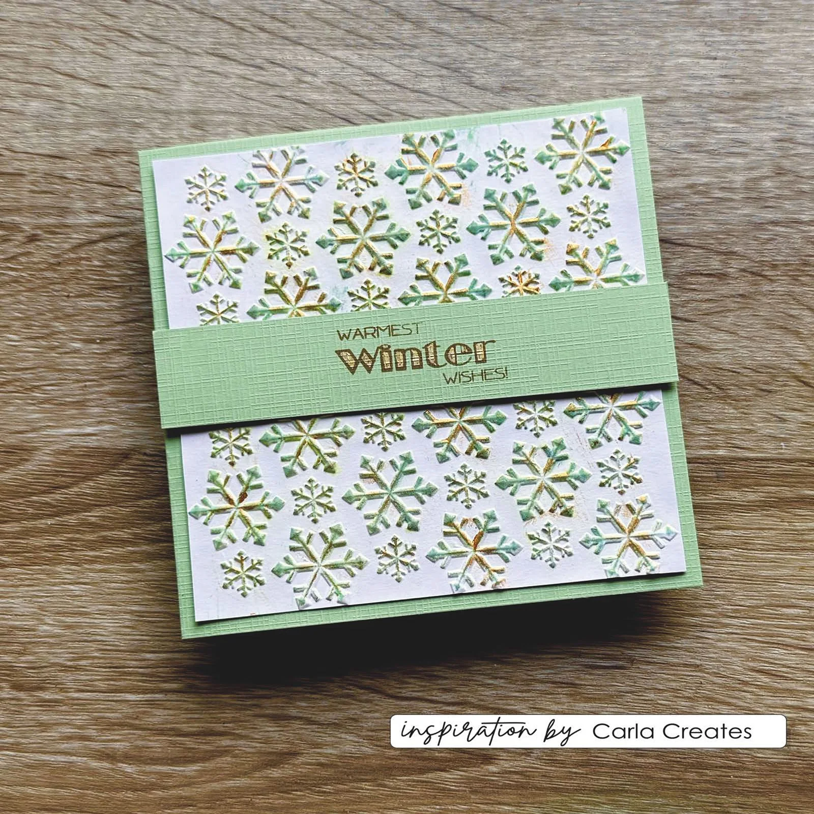 Vaessen Creative Embossing Folder by Carla Creates Christmas Ice Stars 5.9x5.9