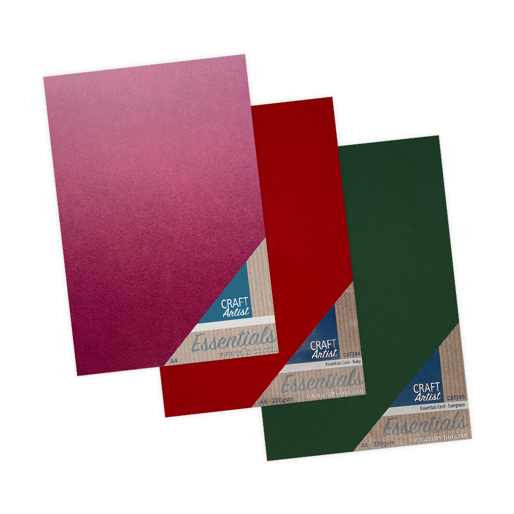 Craft Artist Traditional Christmas Cardstock Bundle