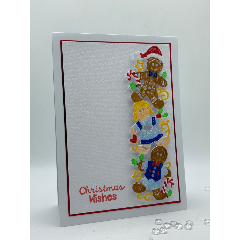 Sweet Dixie Gingerbread People Border die set