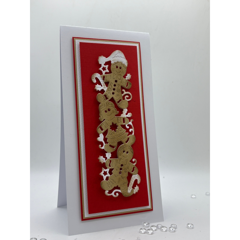 Sweet Dixie Gingerbread People Border die set - Image 2
