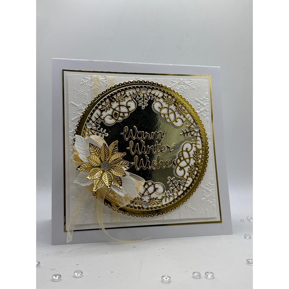 Sweet Dixie Warm Winter Wishes Frame die set