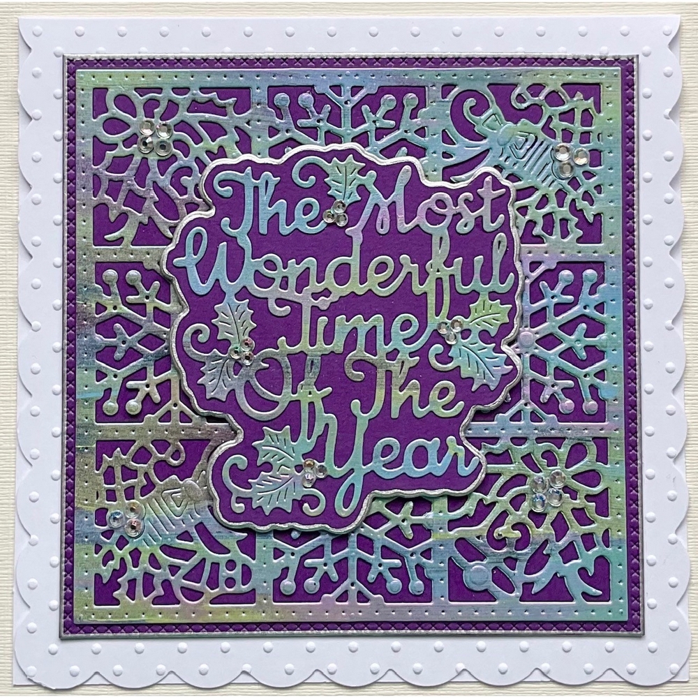 Sweet Dixie Christmas Block Background die set