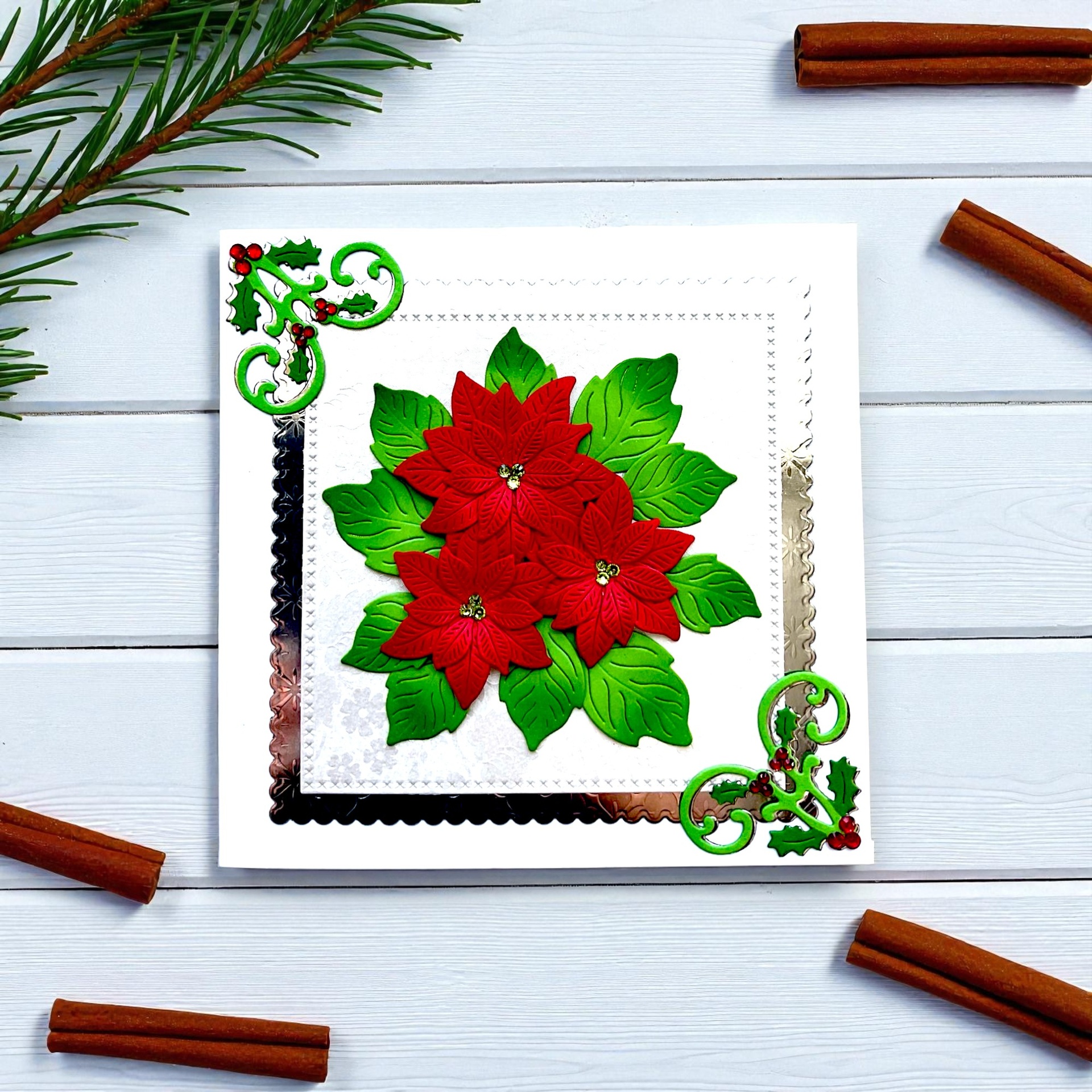 Sweet Dixie Layered Poinsettias die set - Image 2
