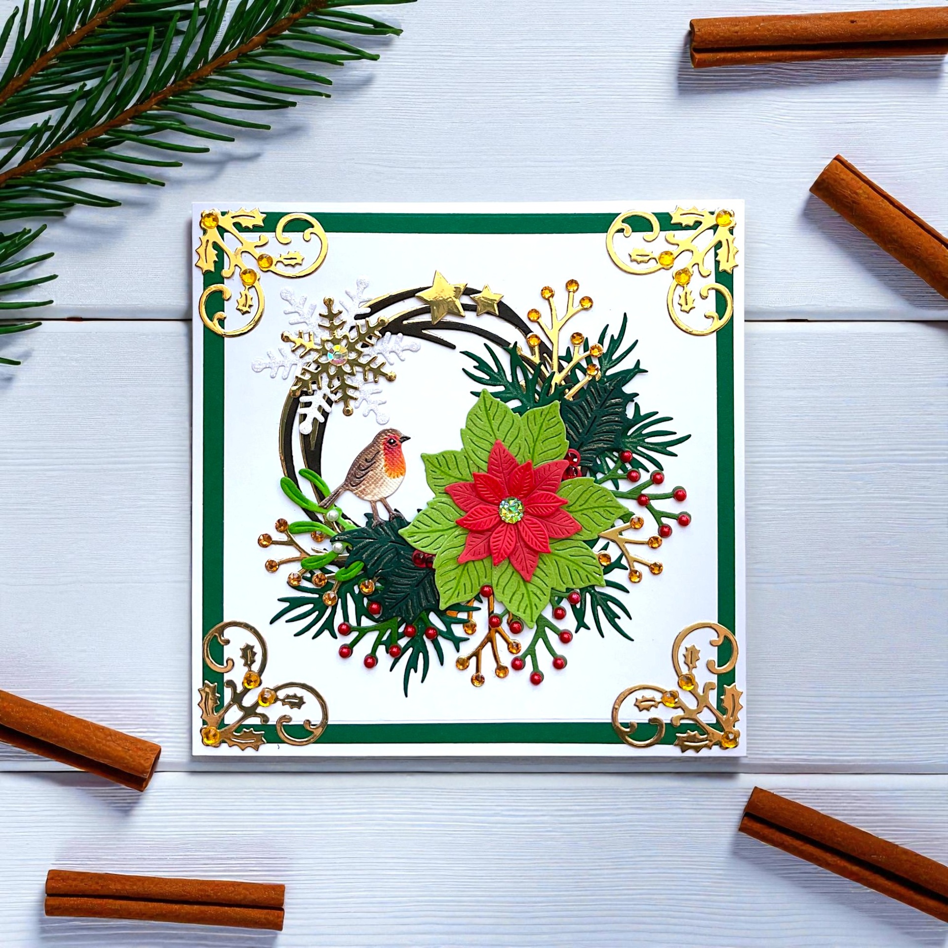 Sweet Dixie Layered Poinsettias die set - Image 3