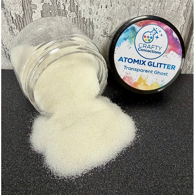 Crafty Concoctions Atomix Glitter Transparent Ghost