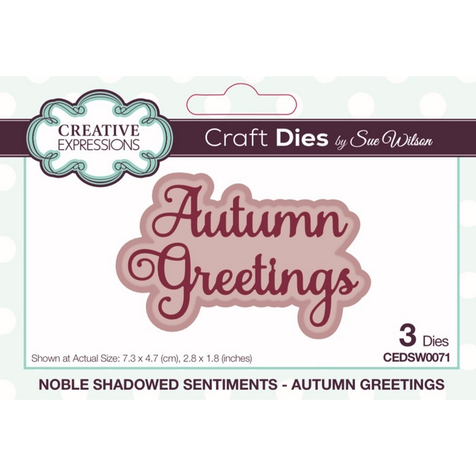Sue Wilson - Autumn Greetings Die Set