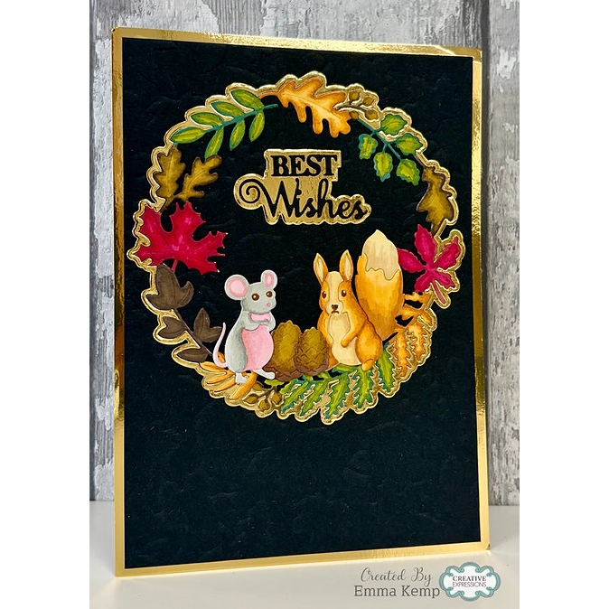 Sue Wilson - Best Wishes Die Set