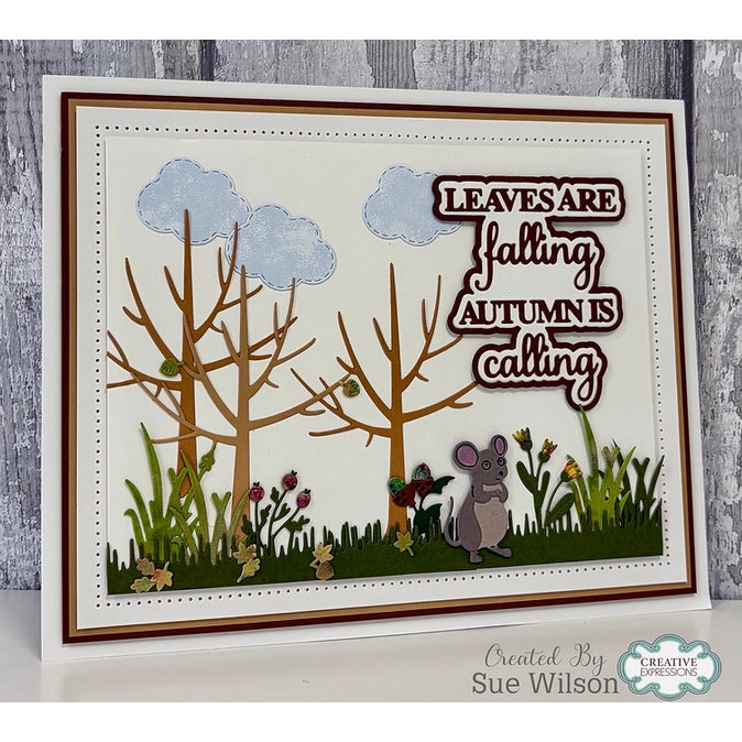 Sue Wilson - Leaves Are Falling Autumn Is Calling Die Set - Image 2