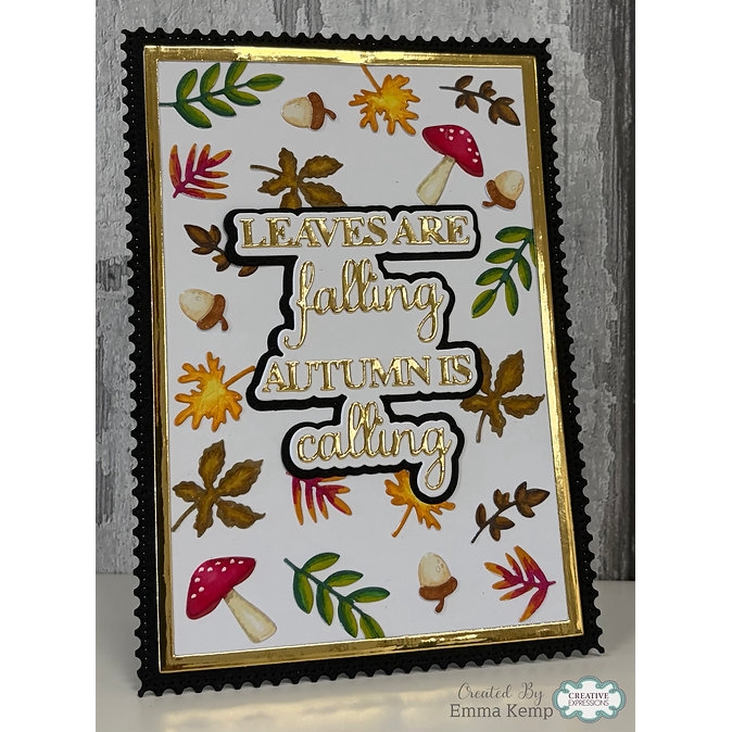 Sue Wilson - Leaves Are Falling Autumn Is Calling Die Set - Image 4