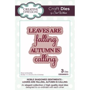 Sue Wilson - Leaves Are Falling Autumn Is Calling Die Set
