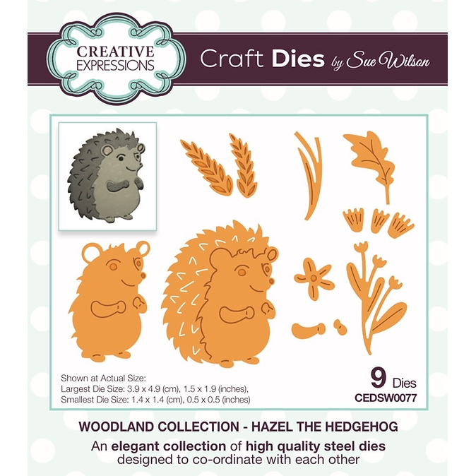 Sue Wilson - Hazel the Hedgehog Die Set