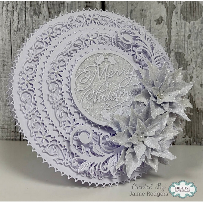 Jamie Rodgers Crafts - Holly Snowflake Circles Die Set