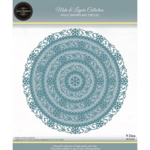 Jamie Rodgers Crafts - Holly Snowflake Circles Die Set