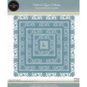 Jamie Rodgers Crafts - Holly Snowflake Squares Die Set