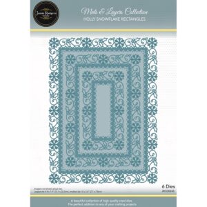 Jamie Rodgers Crafts - Holly Snowflake Rectangles Die Set