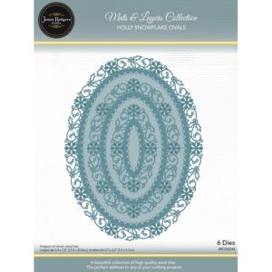 Jamie Rodgers Crafts - Holly Snowflake Ovals Die Set