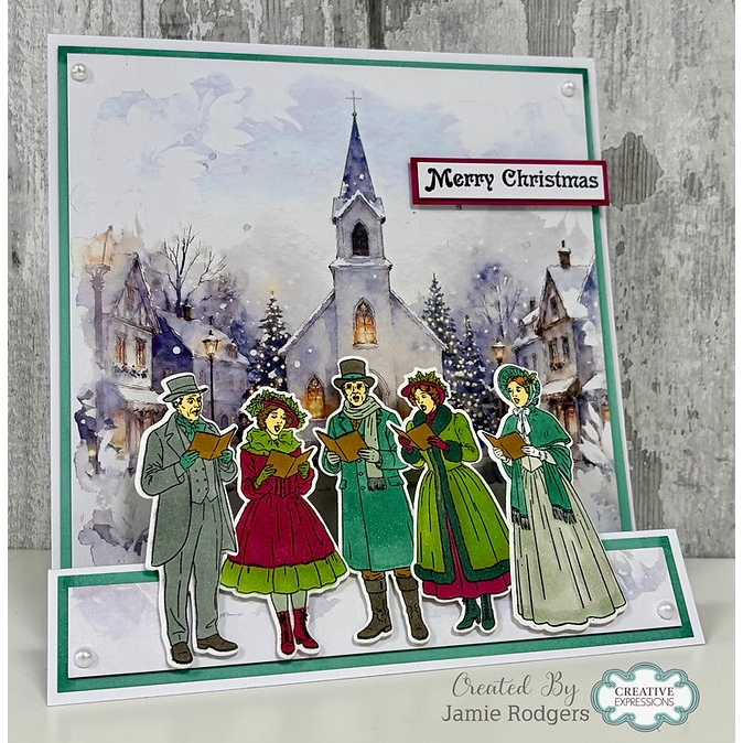 Jamie Rodgers Crafts - Carol Singers Stamp & Die Set