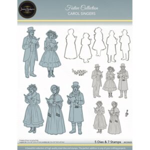 Jamie Rodgers Crafts - Carol Singers Stamp & Die Set