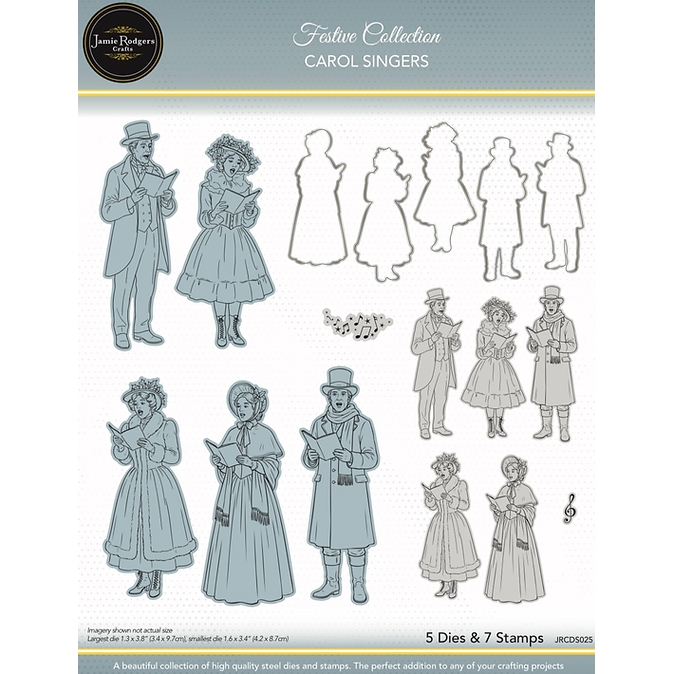 Jamie Rodgers Crafts - Carol Singers Stamp & Die Set