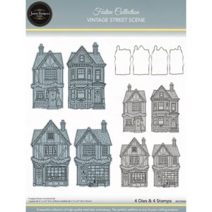 Jamie Rodgers Crafts - Vintage Street Scene Stamp & Die Set