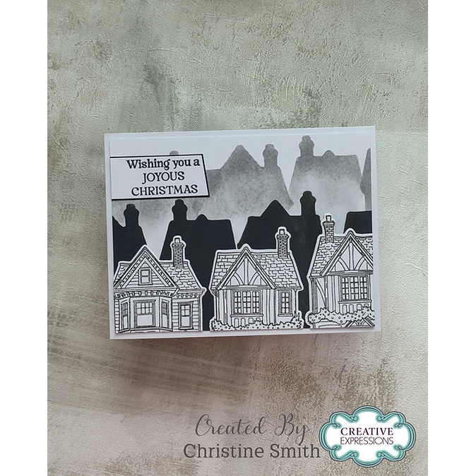 Jamie Rodgers Crafts - Vintage Street Scene Stamp & Die Set