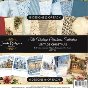 Jamie Rodgers Crafts - Vintage Christmas 8" x 8" Paper Pad