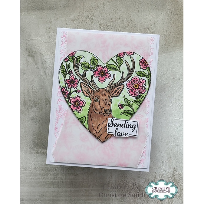 Woodware Forest Stag A6 Clear Stamp Set