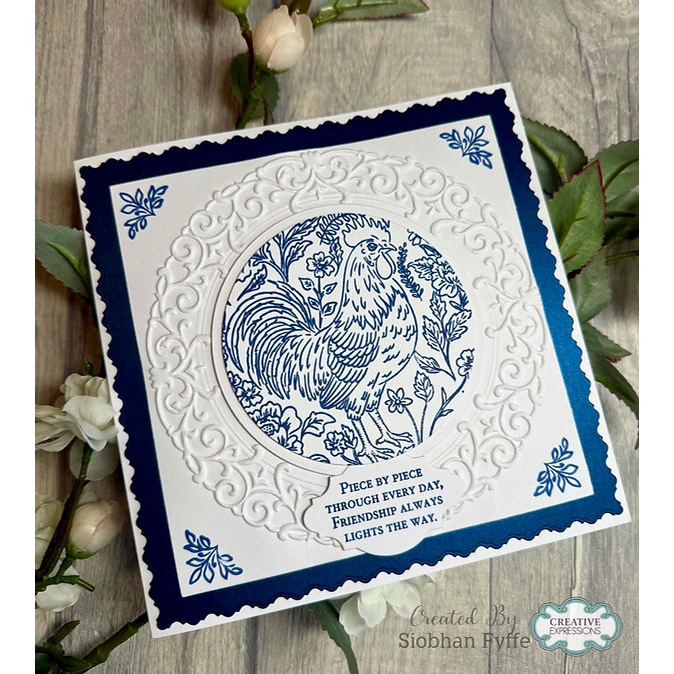 Woodware Regal Rooster A6 Clear Stamp Set - Image 4