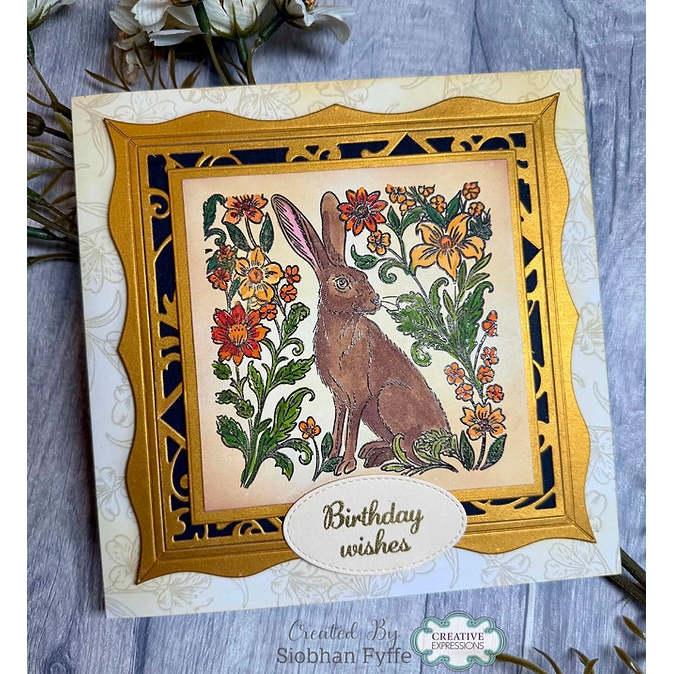 Woodware Watchful Hare A6 Clear Stamp Set - Image 5