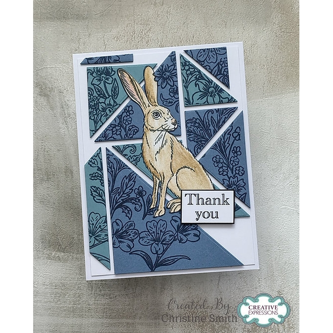 Woodware Watchful Hare A6 Clear Stamp Set