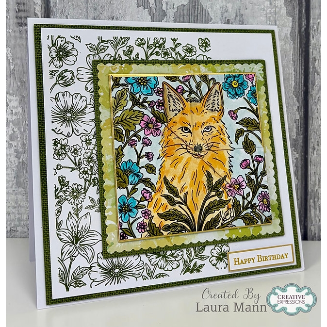 Woodware Woodland Fox A6 Clear Stamp Set - Image 2