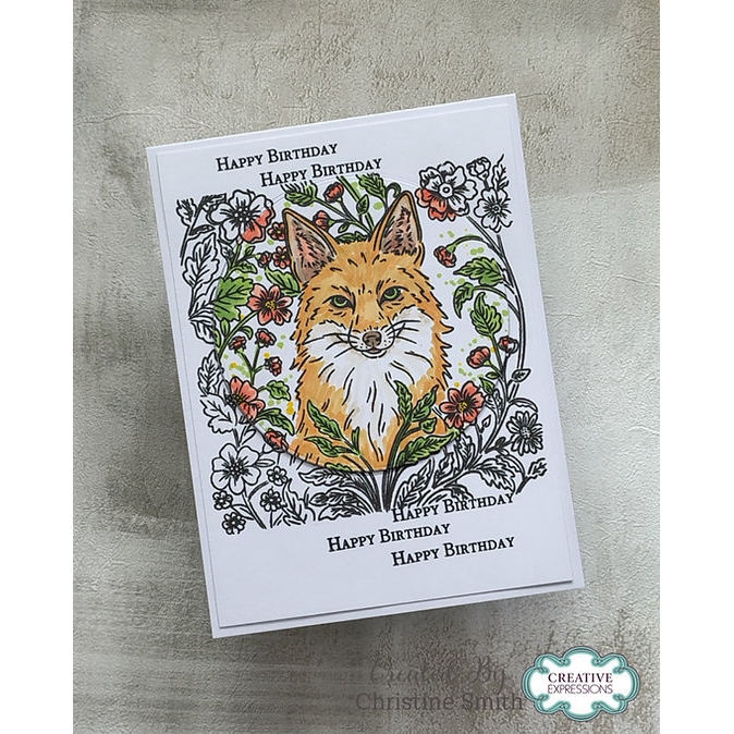 Woodware Woodland Fox A6 Clear Stamp Set