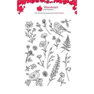 Woodware Wildflowers A6 Clear Stamp Set