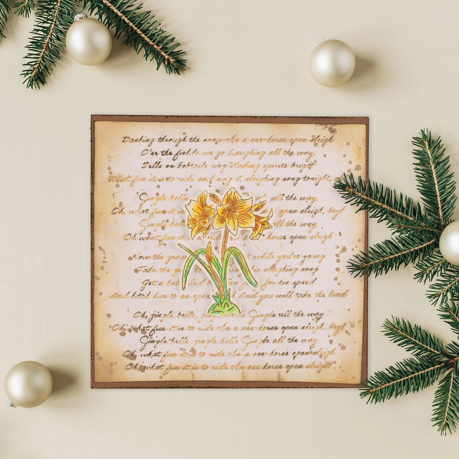 Vaessen Creative 3D Embossing Folder Jingle Bells