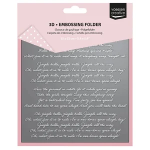 Vaessen Creative 3D Embossing Folder Jingle Bells