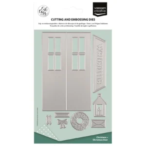 Vaessen Creative Cutting and Embossing Dies by Carla Creates Christmas Door