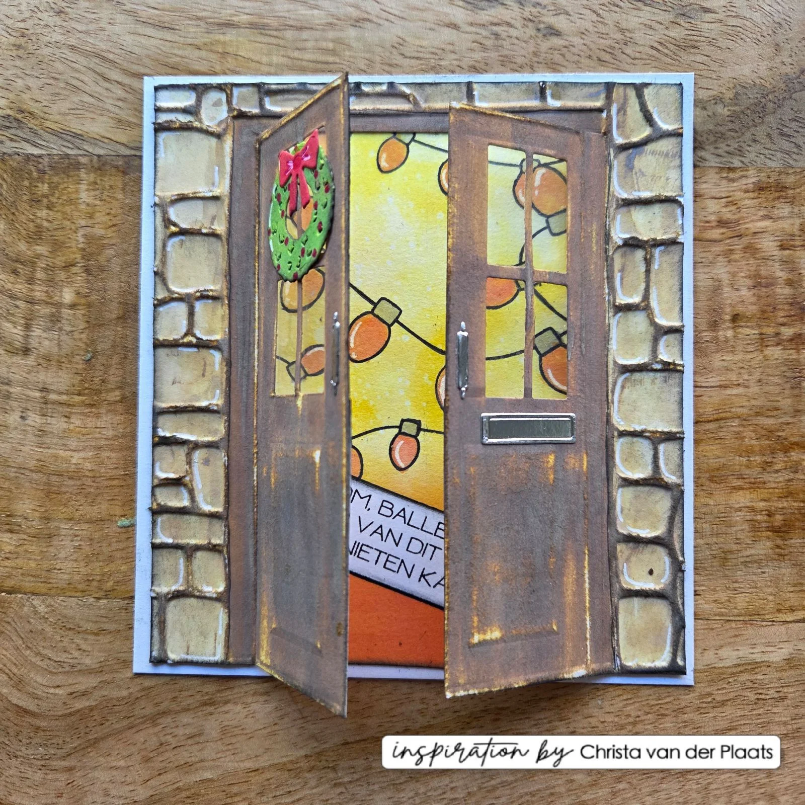 Vaessen Creative Cutting and Embossing Dies by Carla Creates Christmas Door - Image 5