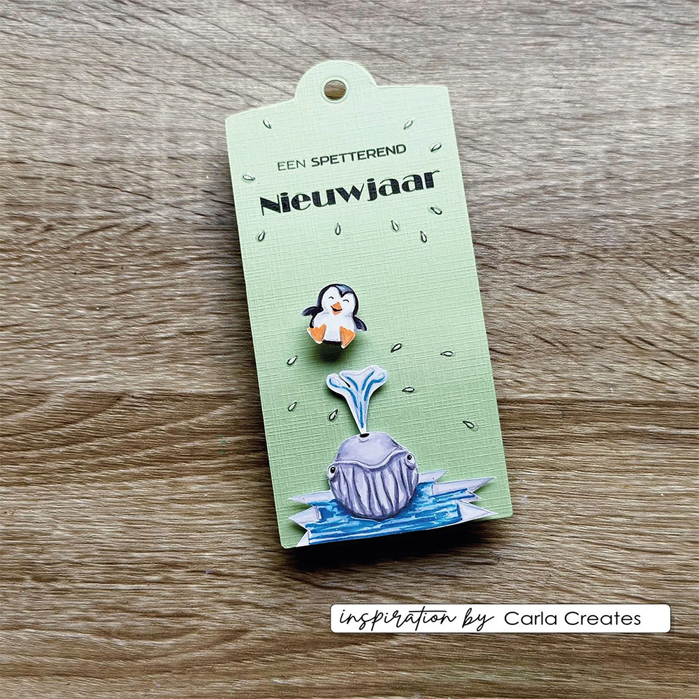 Vaessen Creative Clear Stamps by Carla Creates Christmas Penguin 2