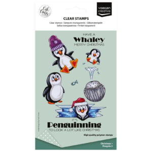 Vaessen Creative Clear Stamps by Carla Creates Christmas Penguin 2