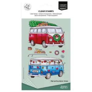 Vaessen Creative Clear Stamps by Carla Creates Christmas Hippie Bus 1